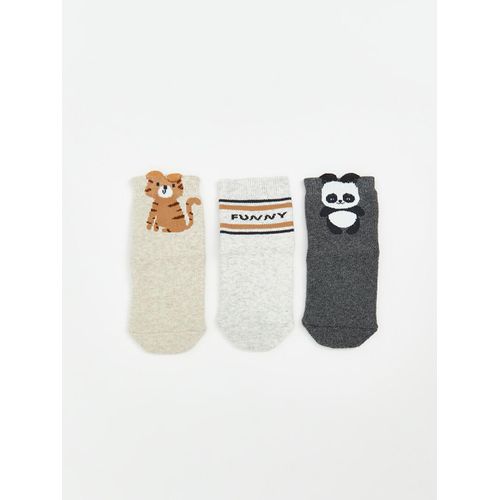 Patterned Baby Boy's Ankle Socks 3-Pack