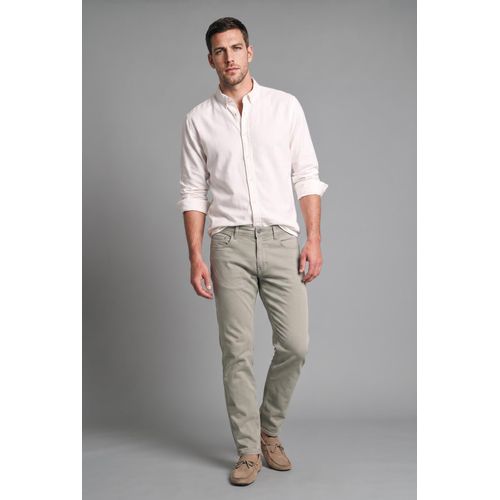 Mid Rise Tapered Fit Long Trousers