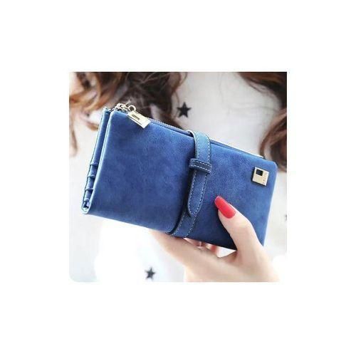 Wallet With Large Capacity, With One Zipper, Elegant Design, Excellent Quality - Imported