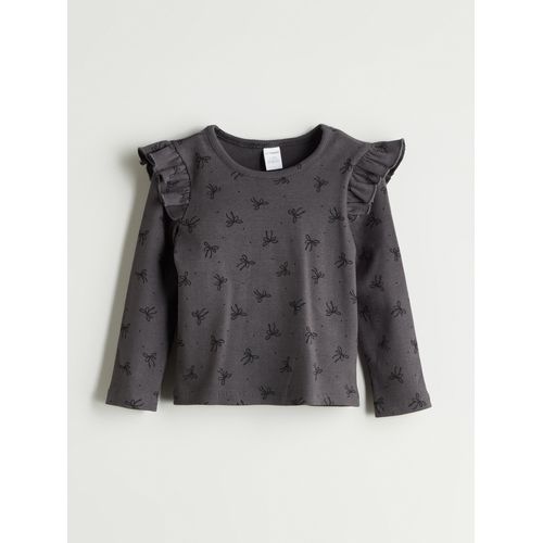 Crew Neck Printed Girl's T-Shirt