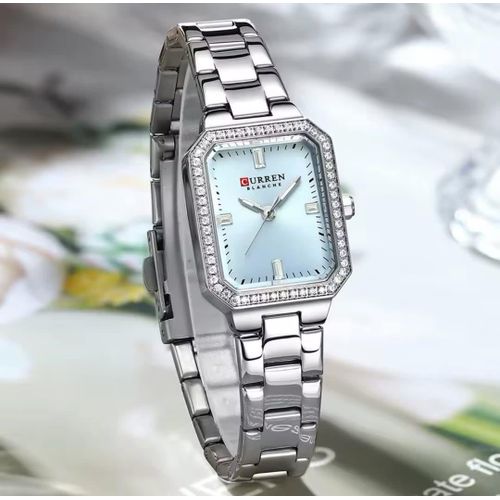 9102 blue Women's Elegant Quartz Watch, with luminous hands