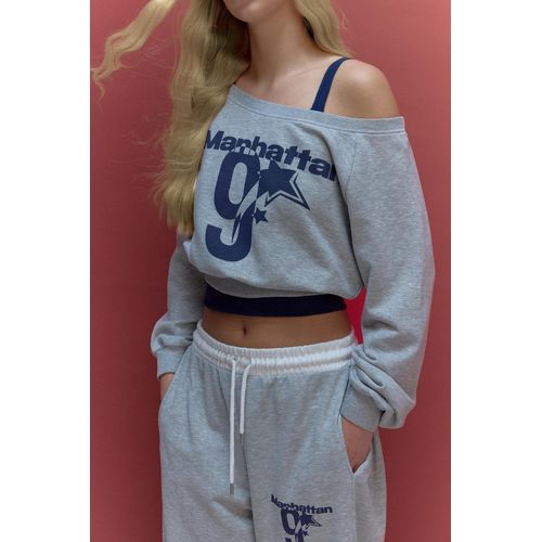 Printed Long Sleeve Sweatshirt