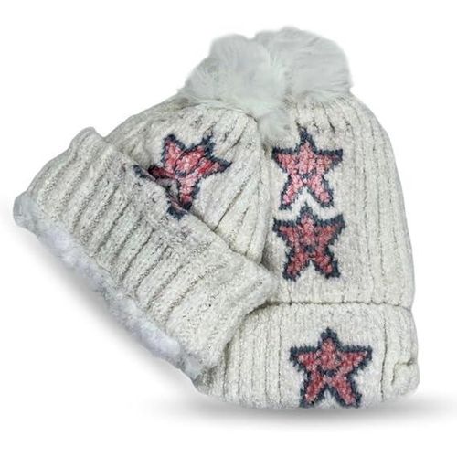 قبعة أطفال شتوية محشوة للجنسين مع بطانة صوفية للدفء في الشتاء، تناسب حتى عمر أربع سنوات.