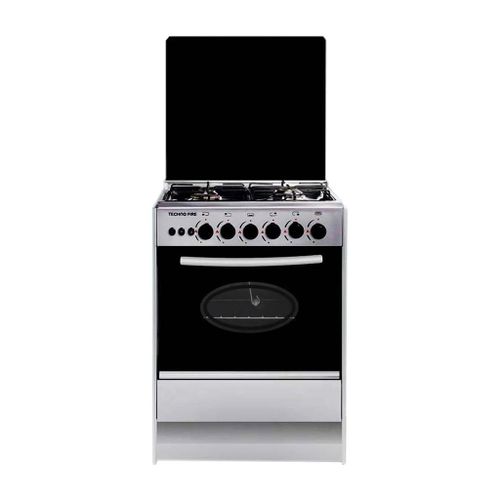 Gas Cooker, 4 Burners, 55 cm, Silver-TF80SG