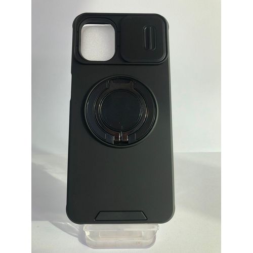 جولدن ماسك سامسونج جالاكسي اية 07 Samsung Galaxy A07 جراب حماية مزودة بحلقة معدنيه لحامل الهاتف وسليد لحماية الكاميرا اسود