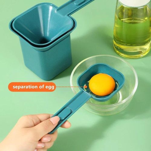 5-in-1 Multi-Function Kitchen Tool Set - Includes Funnel Strainer Egg Separator and Garlic Grater - Compact Nesting Design