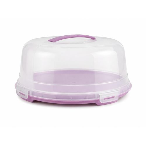 Round Cake Storage Box with Handle