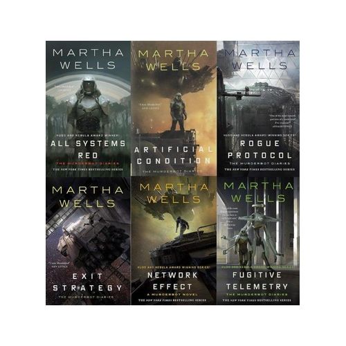 Murderbot Diaries Complete Series Set by Martha Wells Hardcover