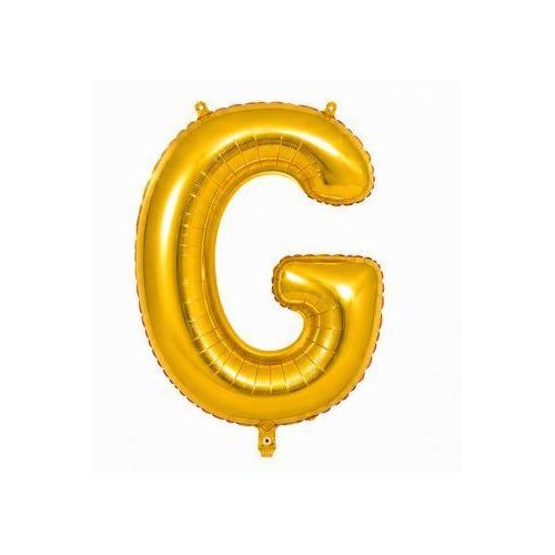 32 Inch Gold Foil Letter G Balloon – Metallic Mylar Helium & Air Party Decoration Balloon