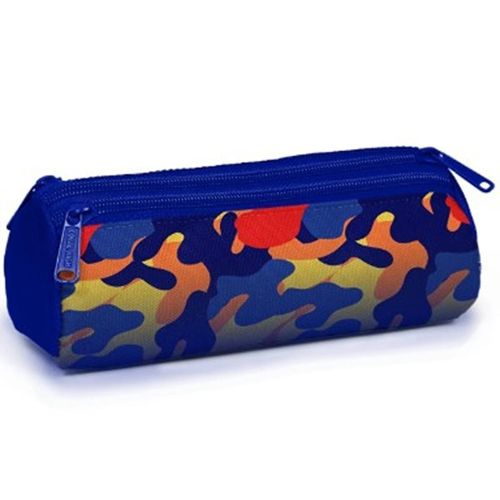 Kids Saks Camouflage Pattern Three-Compartment Pencil Case