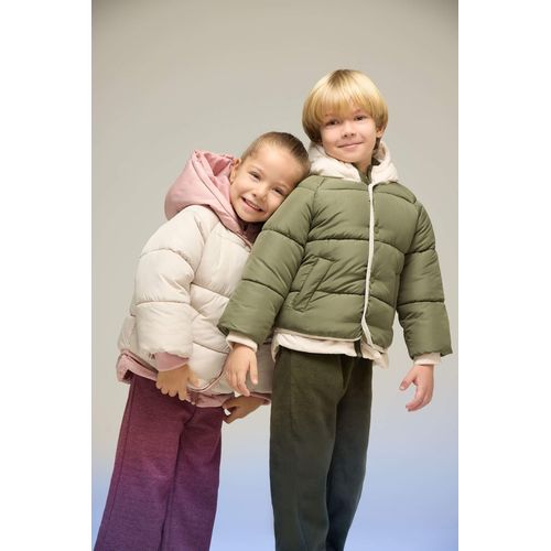 Baby Boy Waterproof Pocketed Puffer Jacket