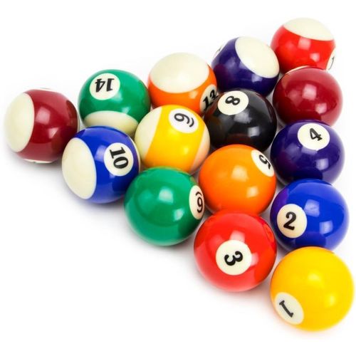Standard Billiard Balls Set of 16 Billiard Balls, Multi-Colour