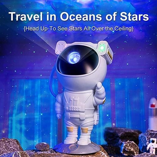 Star & Galaxy Projector LED Ceiling Lamp – Astronaut & Nebula Design with Timer and Remote Control