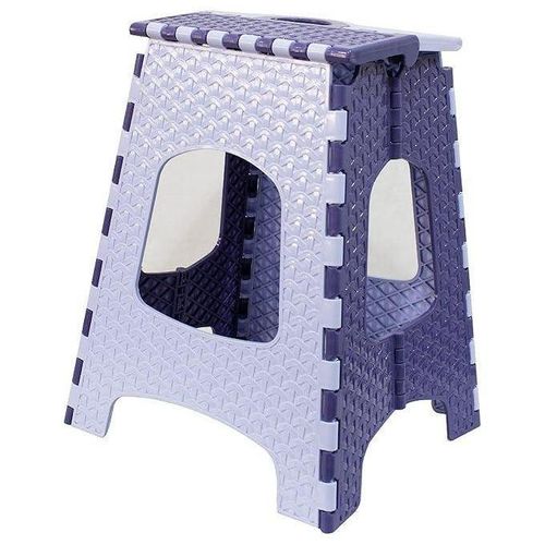 Plastic folding chair from Al Watania, silver and black