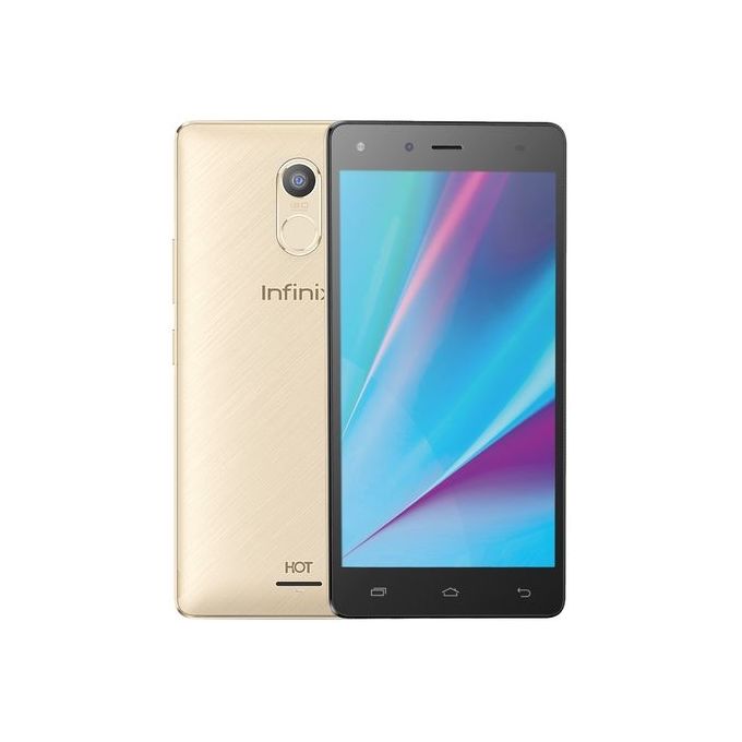 موبايل X556 Hot 4 Pro LTE - 5.5 بوصة ثنائى الشريحة - ذهبي
