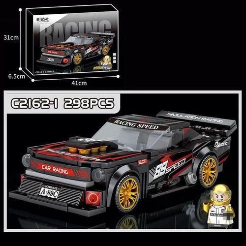 Extreme Racing Car Building Set – 298 Pieces – Educational STEM Building Toy for Kids Ages 6+ – Made of Durable ABS Plastic with Step-by-Step Assembly Guide – Realistic Racing Car Model with Driver Figure, Perfect Gift for Boys and Girls