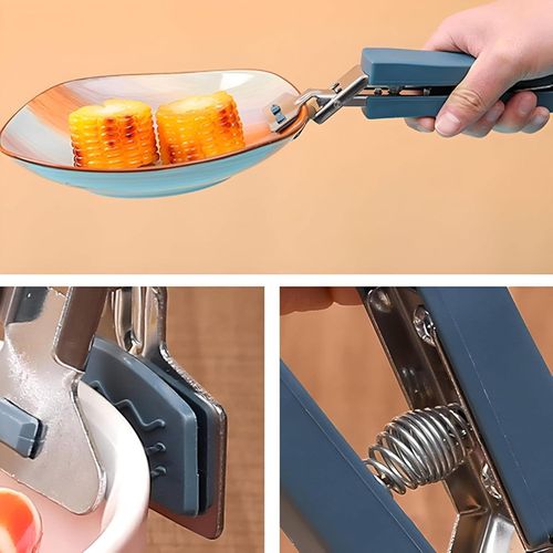 Anti-scald hot plate clip, stainless steel anti-scald hot plate, clip holder to move pot with ready-to-eat food