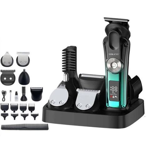 Digital Men's Grooming KIT Professional hair Stylist 6-IN-1 Battery Capacity 1400mAh SK-16093 - 1 YEAR WARRANTY