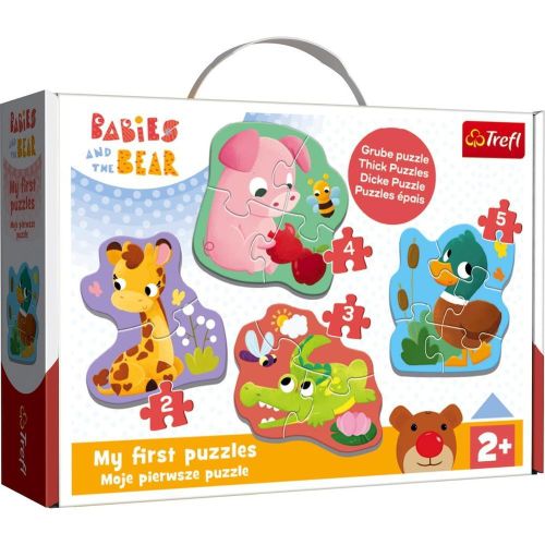 Babies & The Bear Baby Animals (2+3+4+5) Pieces - 36135