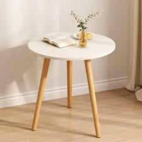 white wooden table
