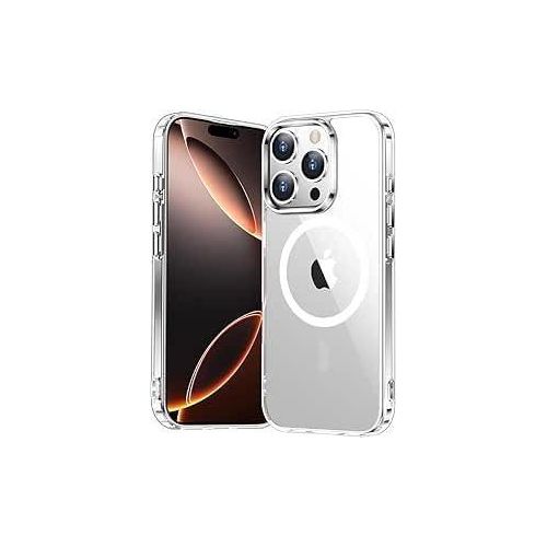 15 Pro Case for - Compatible with MagSafe, Shockproof Cover, Anti-Scratch, Lightweight, Slim Acrylic Material, Transparent Magnetic Case for iPhone 15 Pro