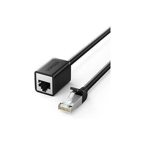 UGREEN Ethernet Extension Cable, Cat6 RJ45 Male to Female Lead, Shielded Network Patch Cable Connector Compatible with Switch, Modem, Patch Panel, Router, PC, Network Printer, PS5, PS4 (2M) 11281