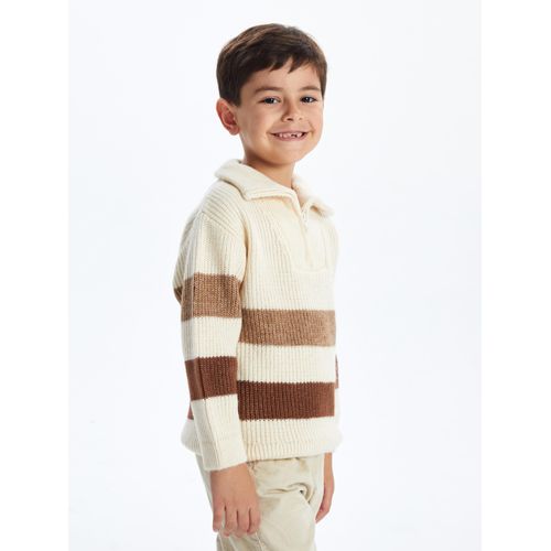 Funnel Neck Boy's Knitwear Sweater