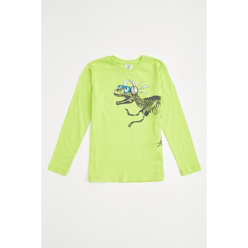 Knitted Long Sleeve T-Shirt - Green