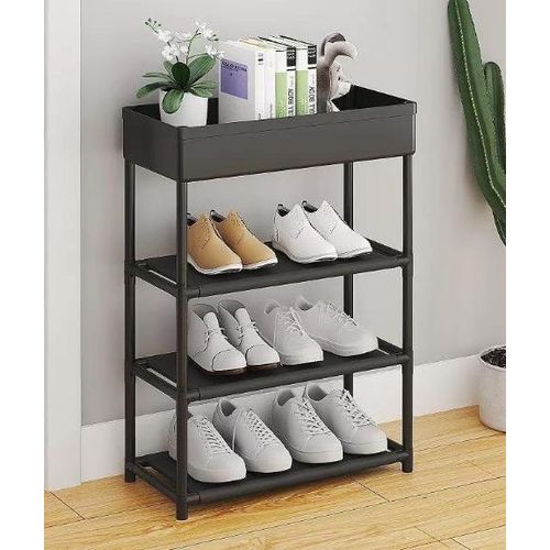 4-Tier Slim Storage Organizer - Ultra-Narrow with Wheels for Small Spaces