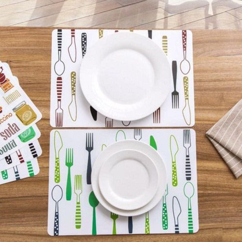Multipurpose Dining Mat - Dish & Cup Dryer, Drawer Mat, Practical and Stylish Table Cloth, Waterproof and Easy to Clean to Improve Your Home Experience (2pec)
