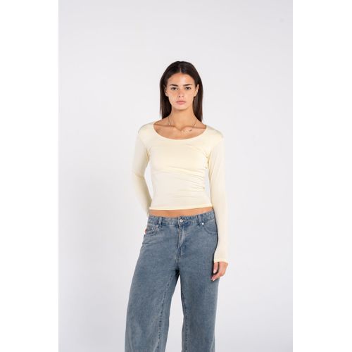Wide Neck Long Sleeve - Butter Yellow