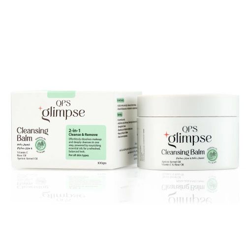 Qps Glimpse Cleansing Balm 2-in-1 Cleanse & Remove 100 gm
