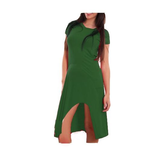 فستان نسائى نصف كم وقصير من الامام