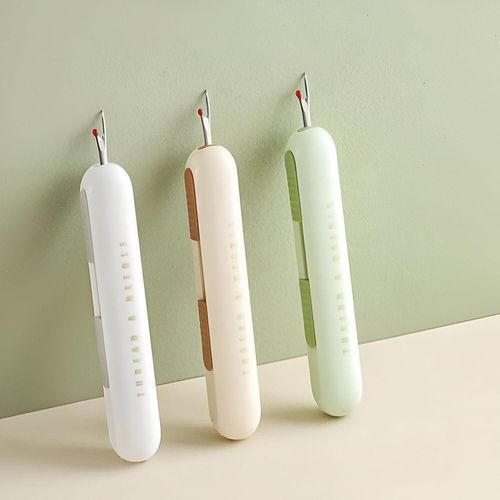 2-in-1 Thread Stitch Remover - Experience the Perfect Sewing Shredder Made of Strong Materials for Long Lasting Use Perfect for Fine Sewing and Thread Removing 3 Pack