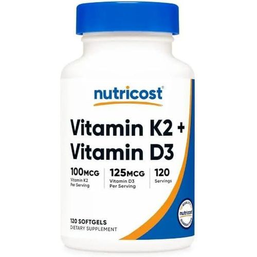 Premium Vitamin K2 + D3 – 120 Capsules Fat-Soluble Co-Factor Bundle with Practical Pill Box – High Purity Synergistic Lipophilic Formulation Engineered for Daily Routine Balance