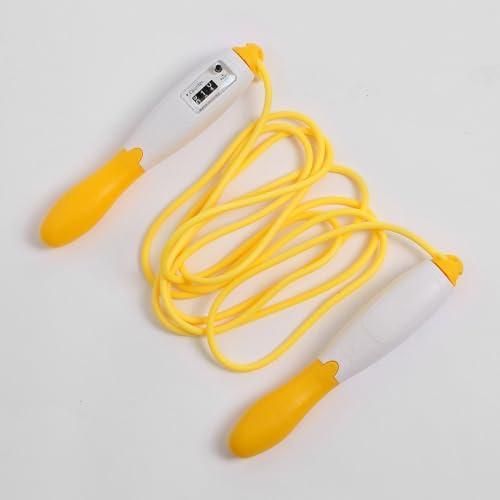 Jump rope with digital speed counter and adjustable settings, for jumping, fitness and gym