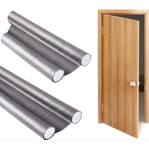 Door Draft Stopper Under Door Seal 1.5 Meter – Sound & Heat Insulation Strip – Blocks Dust, Wind & Insects – Adjustable Foam Insert Easy Installation for All Door Types