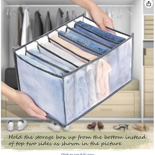 صناديق تخزين الملابس بسبعة أقسام، صناديق تخزين قابلة للطي للفصل بين الأدراج