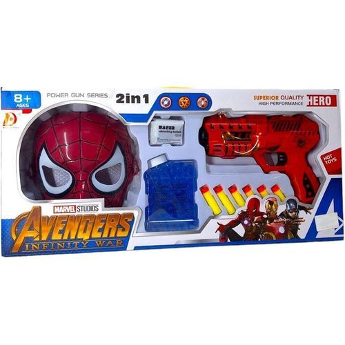 Spider-Man 2-in-1 Gun With Mask From The Power Gun Series