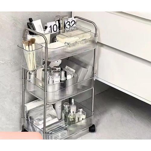Acrylic Organizer With Wheels