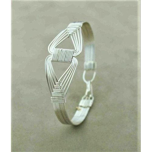 أسورة نحاس للجنسين - مطلية فضة