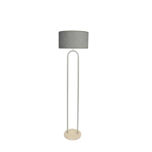 Melbourne Floor Lamp - Silver/Gray