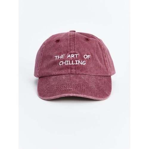 Text Embroidered Women's Cap Hat