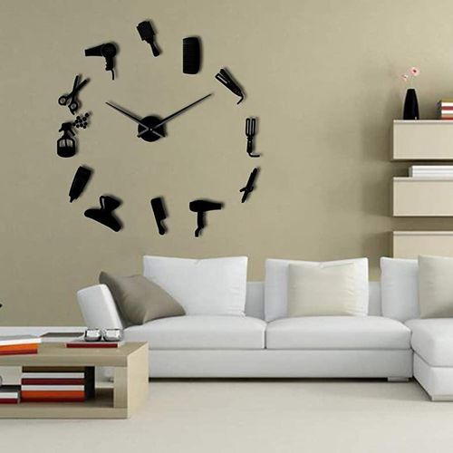 MDF Wood Clock - Black - Meter * Meter - CL-B-015