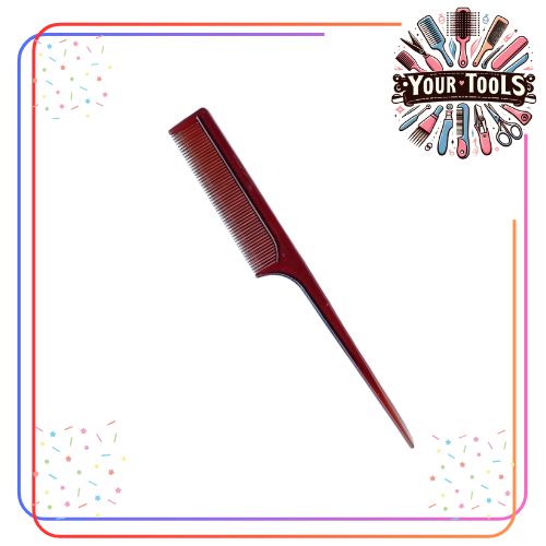 Hair Comb - Mouse Tail Design - Brown
