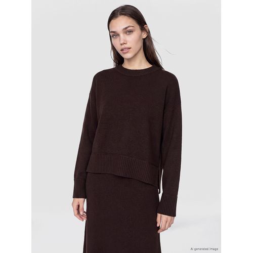 Crew Neck Women's Knitwear Sweater