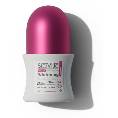 Starville-Whitening Roll-On Antiperspirant Light Pink With Coconut Scent 60ml
