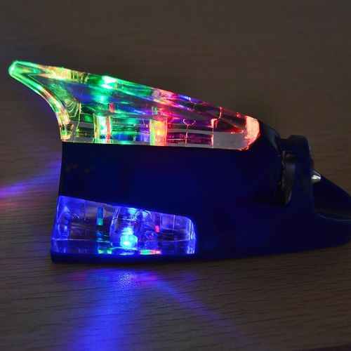 Decoration Wind Power Shark Fin Antenna Universal LED Black