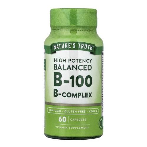 Balanced B 100, High Potency, 60 Capsules
