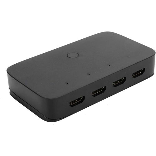 4-Port HDMI KVM Switch, HDMI USB Switcher, Black, Push Button, Manual Operation